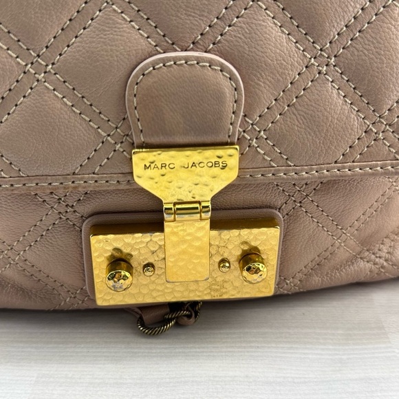 Marc Jacobs Pink and Gold Quilted Shoulder Bag - Picture 4 of 10